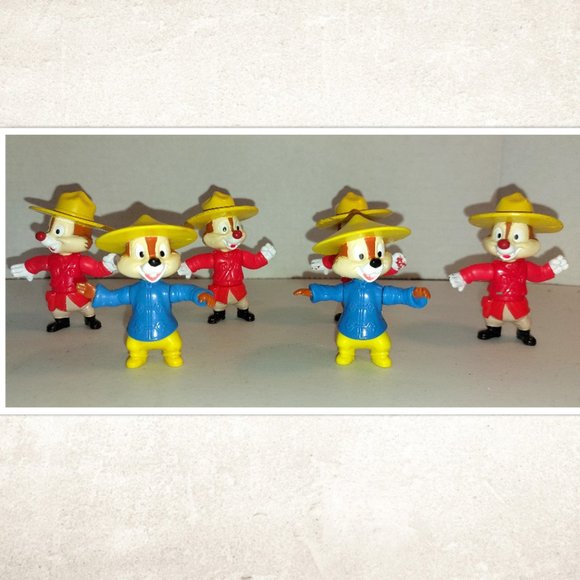 Vtg Lot of Disney Chip 'N' Dale Toys PVC - Picture 1 of 2
